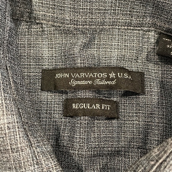 John Varvatos men’s long sleeve button down dress shirt | size 15.5 neck 32/33 - Picture 6 of 11